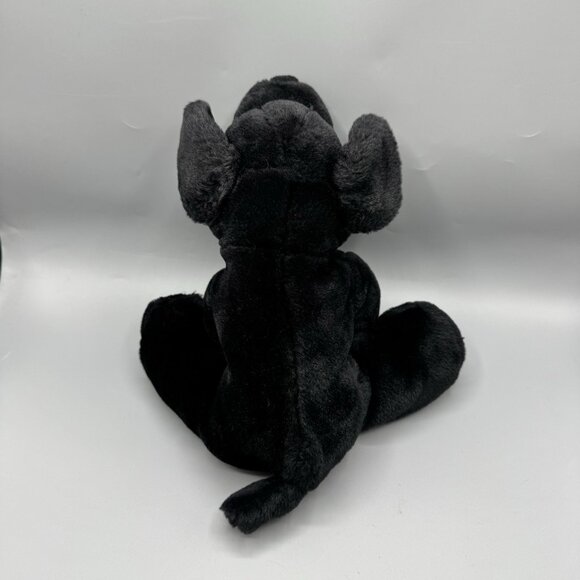 Vintage Black Labrador Puppy Dog Plush 12" Stuffed Animal NO TAGS - Picture 3 of 10
